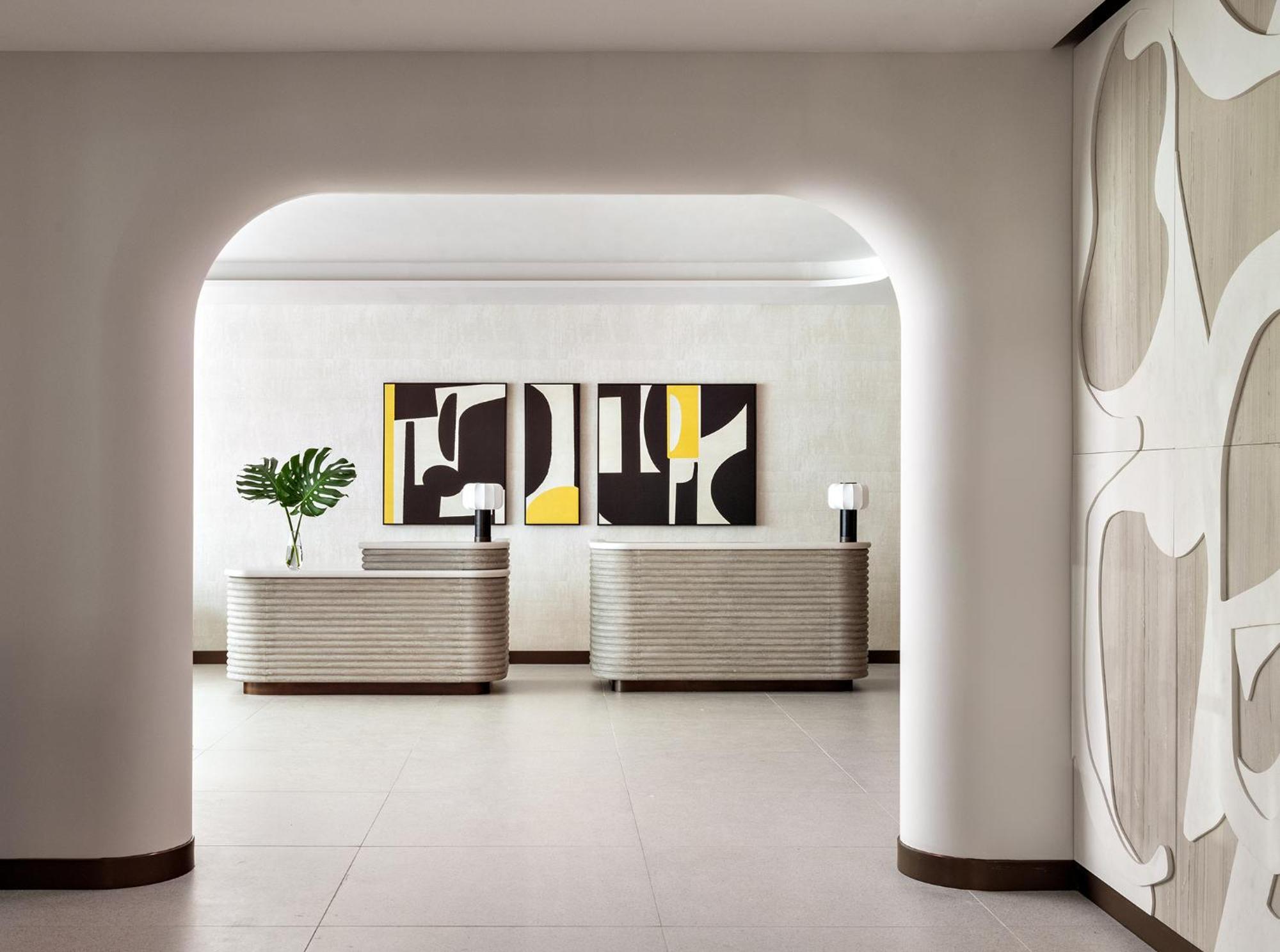 纽约 时代广场希尔顿花园旅馆酒店 外观 照片 The lobby of the Four Seasons Hotel, Milan